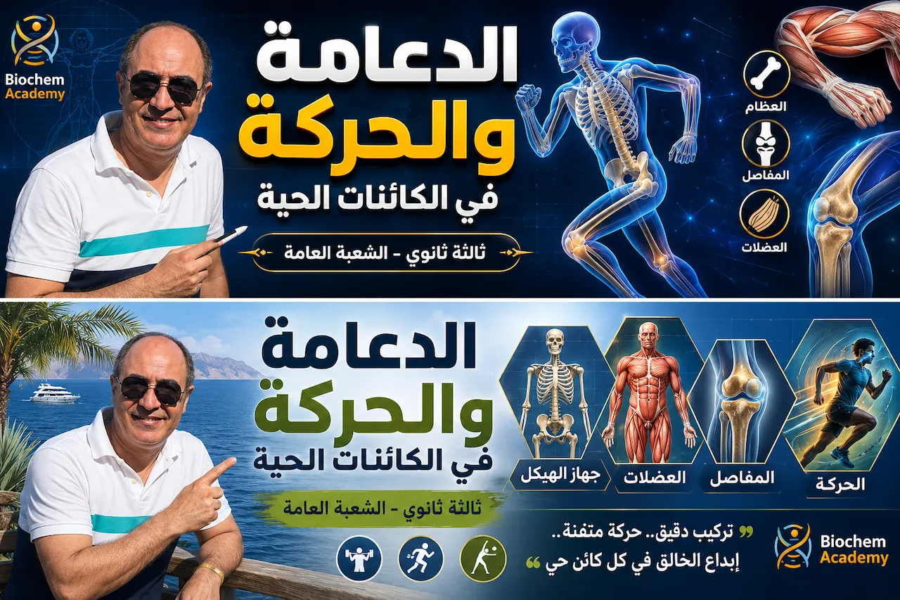 الدعامة والحركة في الكائنات الحية (٣ث عام)