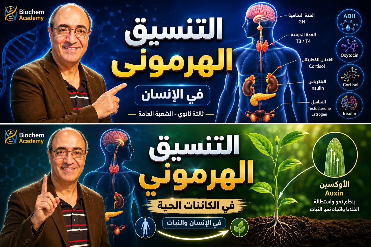 التنسيق الهرموني في الكائنات الحية (٣ث عام)